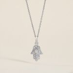 Pendentif Amelot Argent Blanc Oxyde De Zirconium - Pendentifs Femme | Histoire d&rsquo;Or