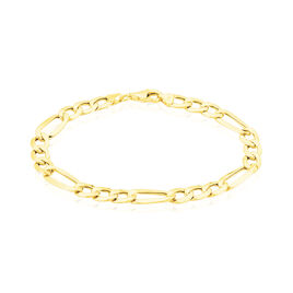 Bracelet Cameo Maille Alternee 1/3 Or Jaune - Bracelets chaîne Homme | Histoire d’Or