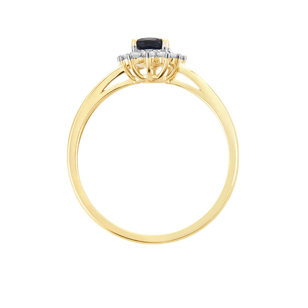 Bague Or Jaune Vladimir Saphir - Bagues solitaires Femme | Histoire d’Or