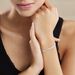Bracelet Nuriaae Maille Heringbone Argent Blanc - Bracelets chaîne Femme | Histoire d’Or