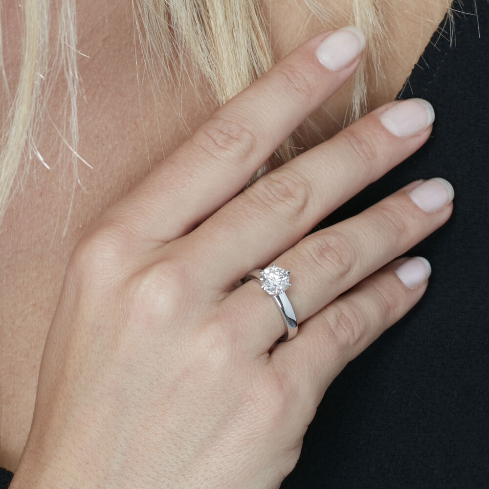 Solitaire diamant synthétique discount