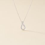 Collier Theanna Or Blanc Diamant - F&ecirc;te des m&egrave;res Femme | Histoire d&rsquo;Or
