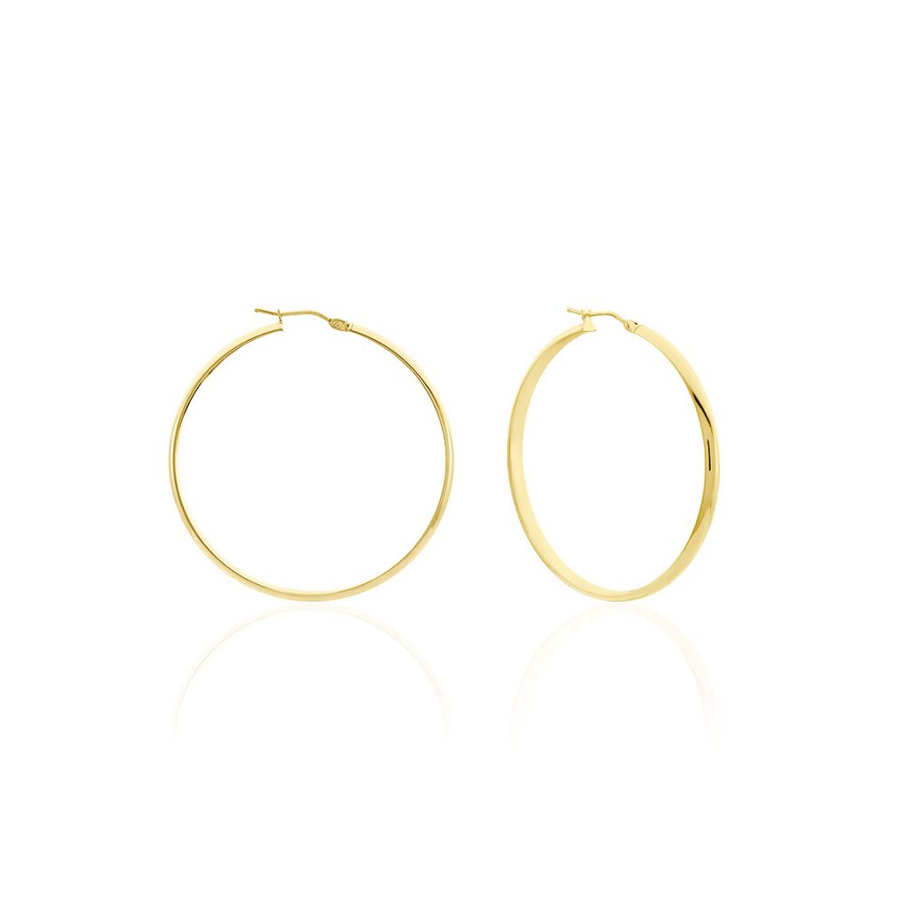 Créoles Shalana Or Jaune - Boucles d'oreilles créoles Femme | Histoire d’Or