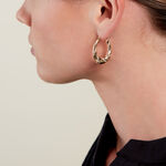 Cr&eacute;oles Olynda Plaqu&eacute; Or Dor&eacute; Oxyde De Zirconium - Boucles d'oreilles cr&eacute;oles Femme | Histoire d&rsquo;Or