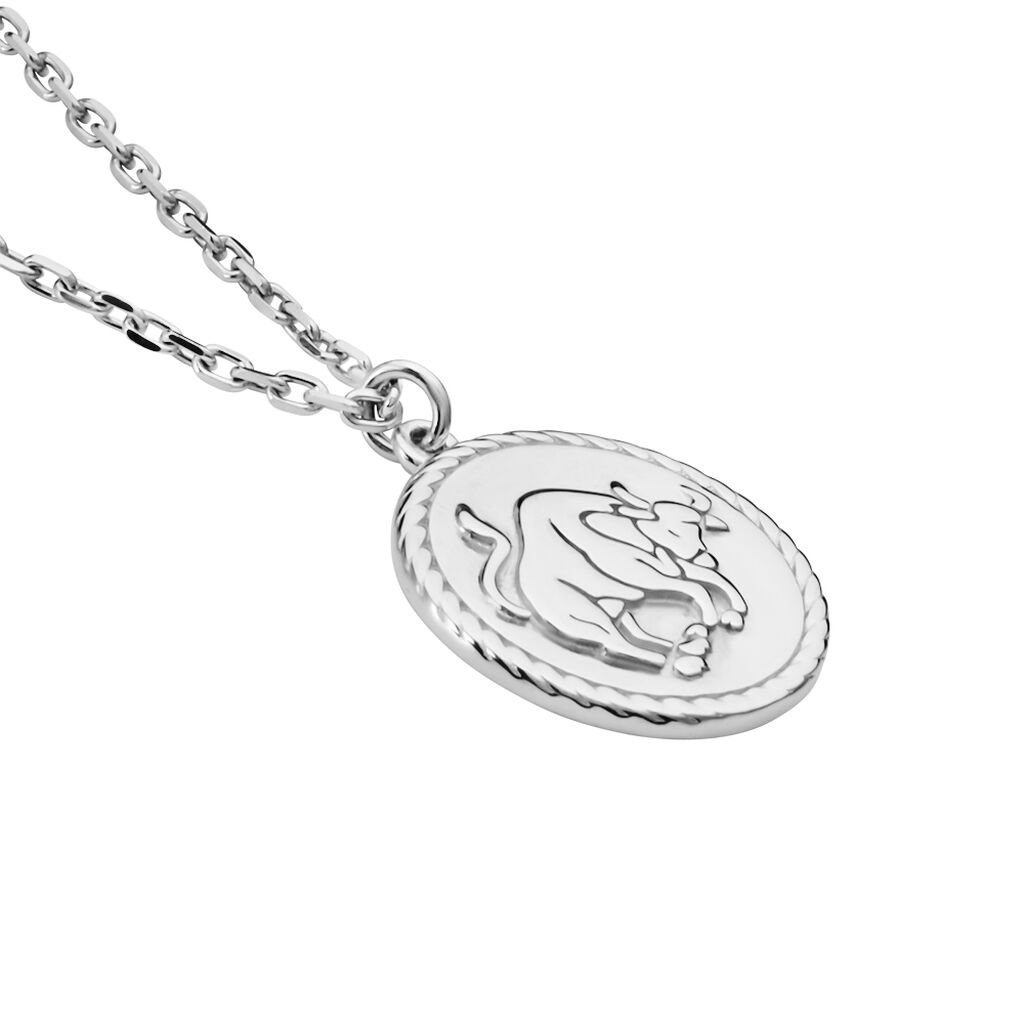Collier Argent Blanc Lew - Colliers Zodiaque Homme | Histoire d’Or