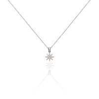 Collier Sarida Argent Blanc Oxyde De Zirconium