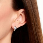Cr&eacute;oles Huge Argent Blanc Oxyde De Zirconium -  Femme | Histoire d&rsquo;Or