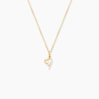 Collier Romance Or Jaune Oxyde De Zirconium