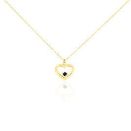 Collier Martella Or Jaune Saphir - Colliers Coeur Femme | Histoire d’Or