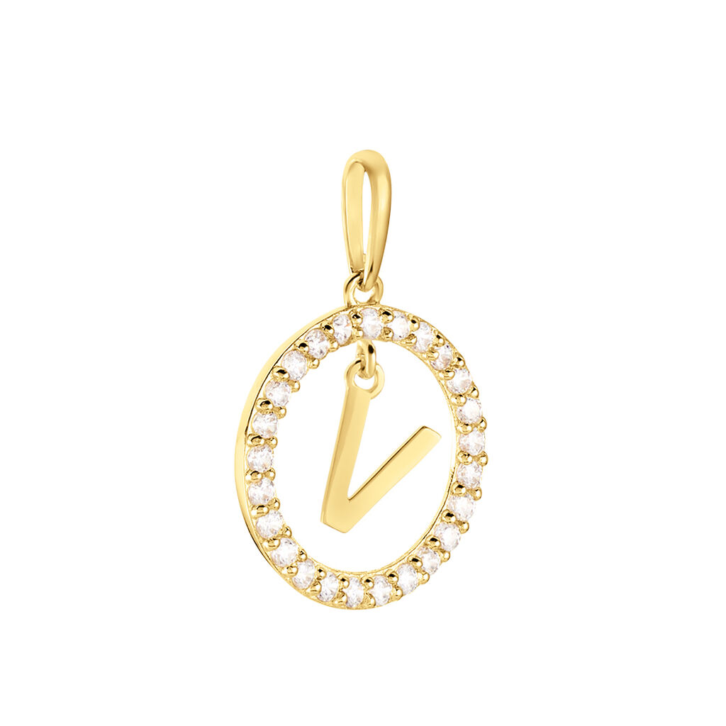 Pendentif Gabe Or Jaune Oxyde De Zirconium - Pendentifs Femme | Histoire d’Or