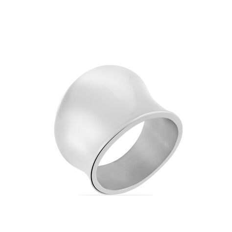 Bague Jonc Nohani Acier Blanc - Bagues fantaisie Femme | Histoire d’Or