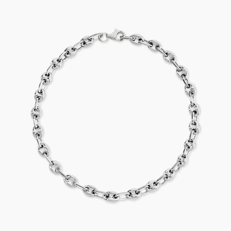 Bracelet Maille Argent Carrus - Bracelets cha&icirc;ne Homme | Histoire d&rsquo;Or