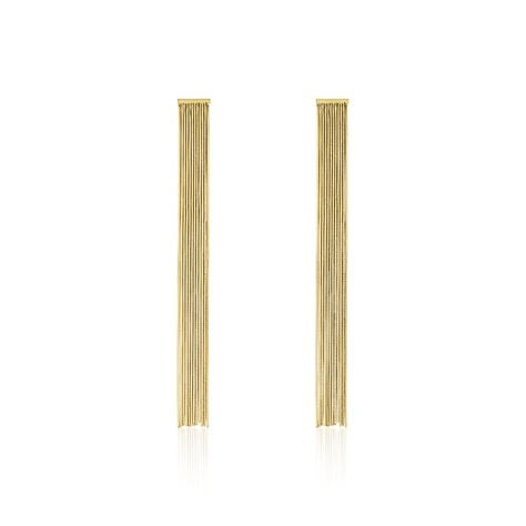Boucles D'oreilles Pendantes Josephine Acier Doré - Boucles d'oreilles fantaisie Femme | Histoire d’Or