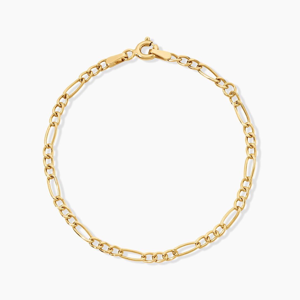 Bracelet Esma Argent Dor&eacute; A L'Or 750/1000 - Bijoux sans pierre Femme | Histoire d&rsquo;Or