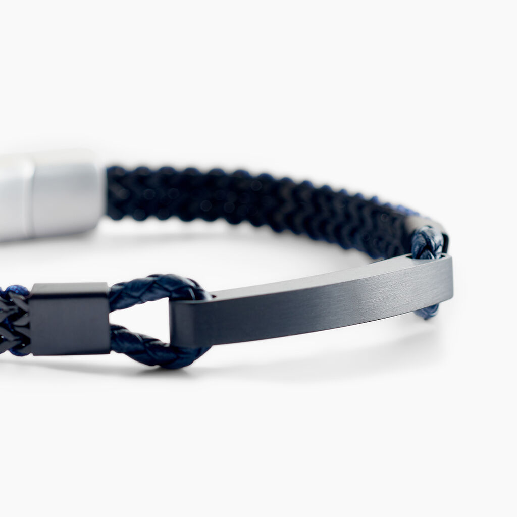 Bracelet Jourdan Donovan Acier Noir - Bracelets Homme | Histoire d&rsquo;Or