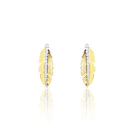Boucles D'oreilles Puces Paola Or Jaune Diamant - Clous d'oreilles Femme | Histoire d’Or