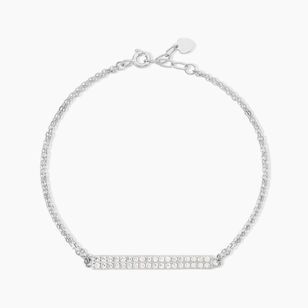Bracelet Melineeargent Blanc Oxyde De Zirconium - Bracelets Femme | Histoire d&rsquo;Or