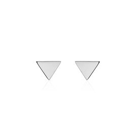 Boucles D'oreilles Puces Trilia Argent Blanc - Boucles d'oreilles fantaisie Femme | Histoire d’Or