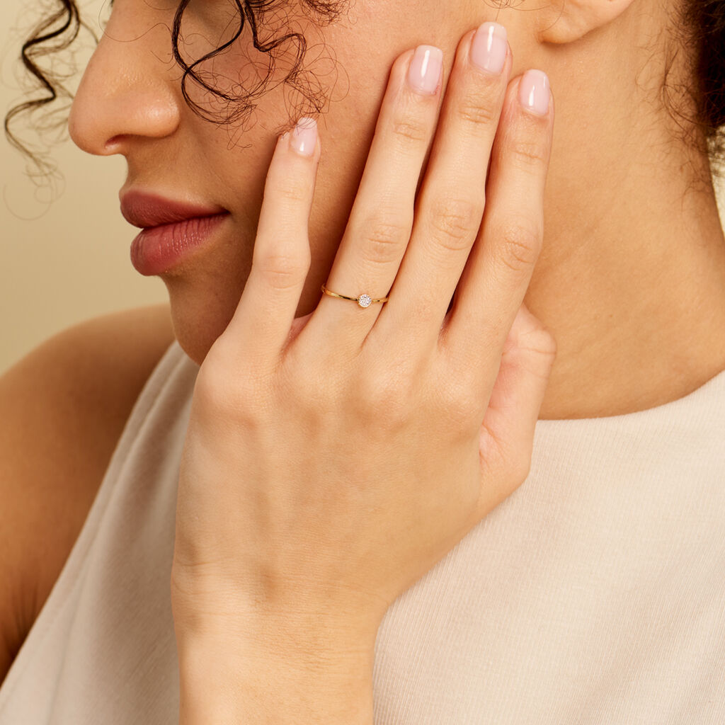 Bague Mon 1er Diamant Or Jaune Diamant - Bagues solitaires Femme | Histoire d’Or