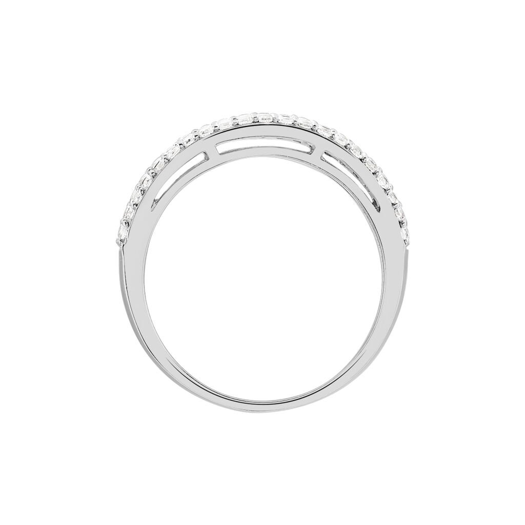 Bague Leanne Argent Blanc Oxyde De Zirconium - Bagues avec pierre Femme | Histoire d’Or