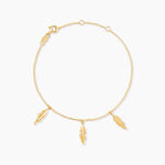 Bracelet Indian Nature Feuilles Or Jaune - Bracelets Femme | Histoire d&rsquo;Or