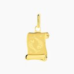 Pendentif Lamie Zodiaque Parchemin Or Jaune - Pendentifs Zodiaque Famille | Histoire d&rsquo;Or