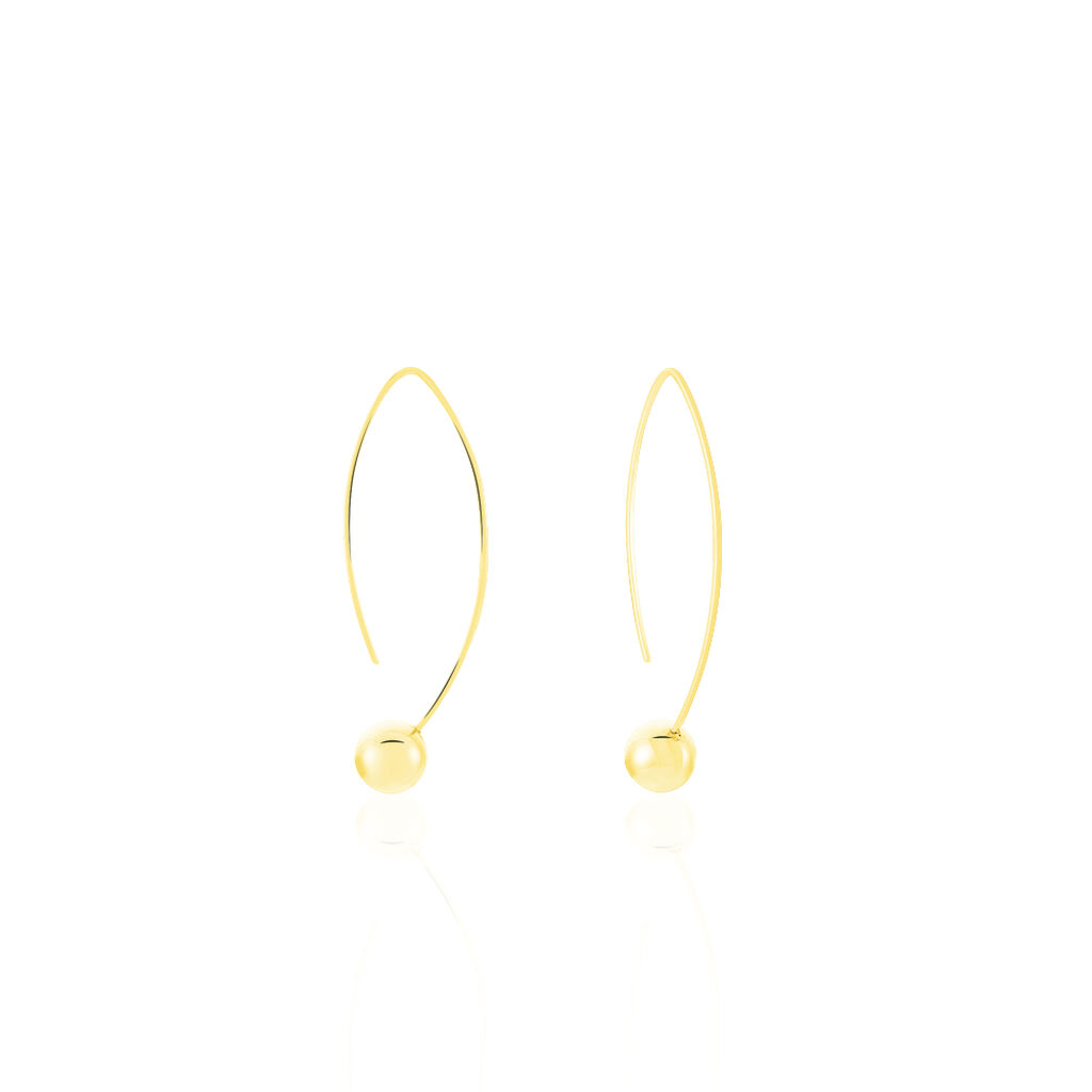 Créoles Helle Amande Or Jaune - Boucles d'oreilles créoles Femme | Histoire d’Or