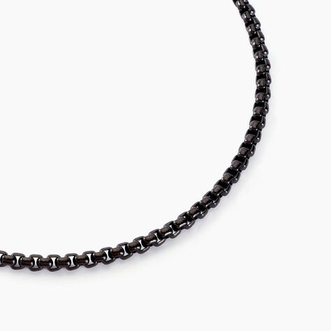 Chaine Emrick Acier Noir - Chaines Homme | Histoire d’Or