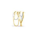 Cr&eacute;oles Aubrey Or Bicolore - Boucles d'oreilles cr&eacute;oles Femme | Histoire d&rsquo;Or