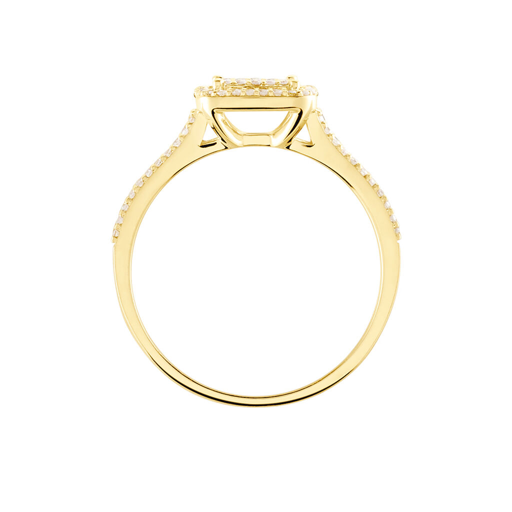 Bague 1986 Or Jaune Diamant - Bagues avec pierre Femme | Histoire d&rsquo;Or
