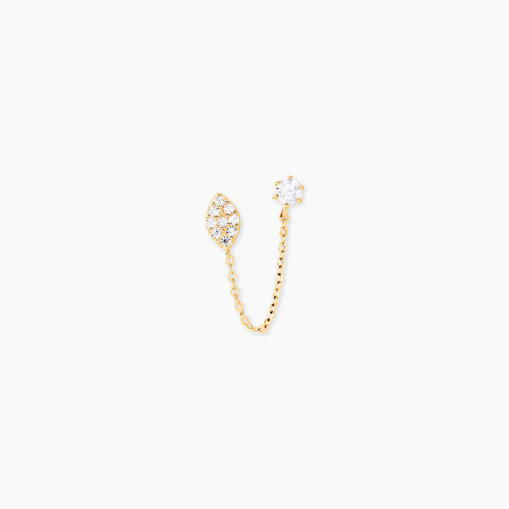 Bijou D'oreille Unitaire Ferdy Or Jaune Oxyde De Zirconium - Piercings d'oreilles Femme | Histoire d&rsquo;Or