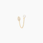 Bijou D'oreille Unitaire Ferdy Or Jaune Oxyde De Zirconium - Piercings d'oreilles Femme | Histoire d&rsquo;Or