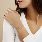 Bracelet Jelissa Plaqu&eacute; Or Jaune Oxyde De Zirconium - Bracelets Femme | Histoire d&rsquo;Or