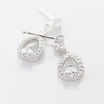 Boucles D'oreilles Pendantes Istanbul Argent Blanc Oxyde De Zirconium - Boucles d'oreilles fantaisie Femme | Histoire d&rsquo;Or