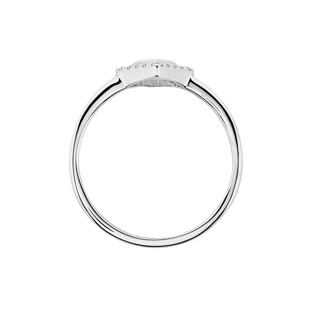 Bague Amane Argent Blanc Oxyde De Zirconium - Bagues avec pierre Femme | Histoire d’Or