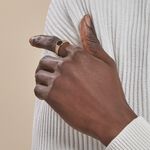 Chevali&egrave;re Plaqu&eacute; Or Jaune Haakon Onyx - Bagues solitaires Homme | Histoire d&rsquo;Or