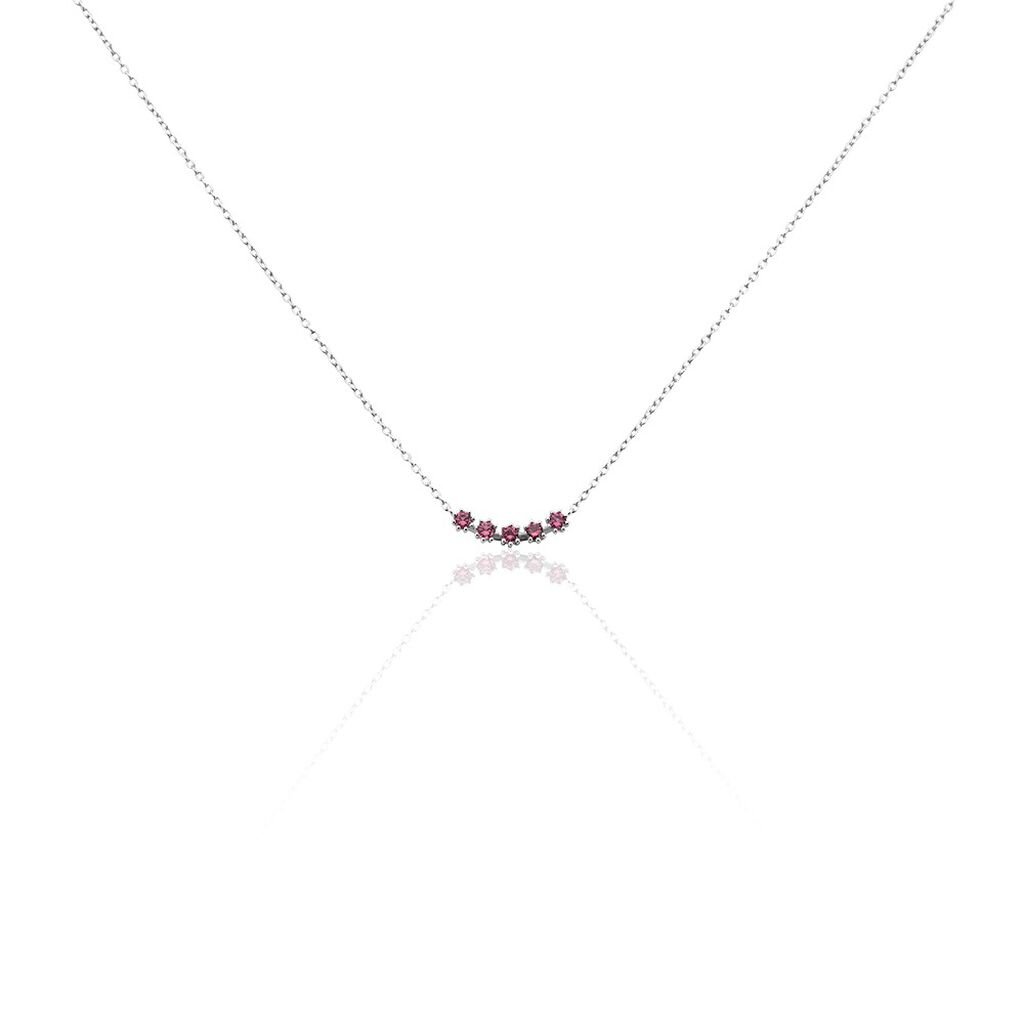 Collier Karrie Argent Blanc Oxyde De Zirconium - Colliers fantaisie Femme | Histoire d’Or