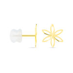 Boucles D'oreilles Puces Philine Fleur Or Jaune - Clous d'oreilles Femme | Histoire d&rsquo;Or