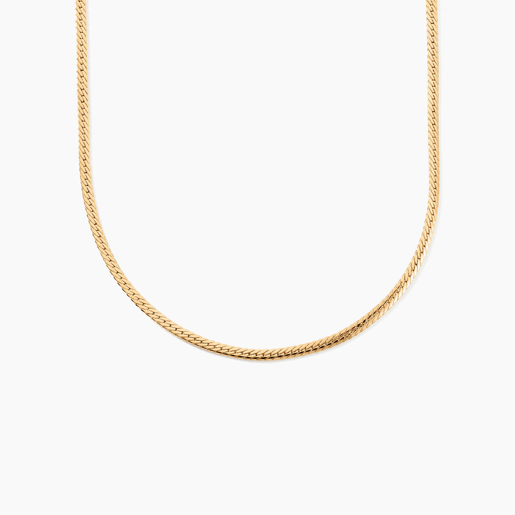 Collier Or Jaune Izel Maille Anglaise - Chaines Femme | Histoire d&rsquo;Or