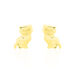 Boucles D'oreilles Puces Florenta Chat Or Jaune - Clous d'oreilles Enfant | Histoire d’Or