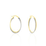 Cr&eacute;oles Maelia Or Bicolore - Boucles d'oreilles cr&eacute;oles Femme | Histoire d&rsquo;Or