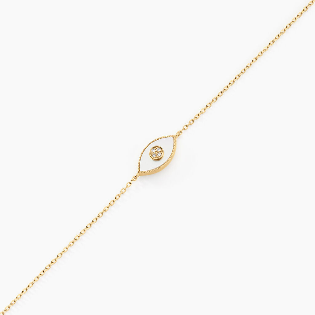 Bracelet Matiasma Or Jaune Nacre Diamant - Bracelets Femme | Histoire d&rsquo;Or