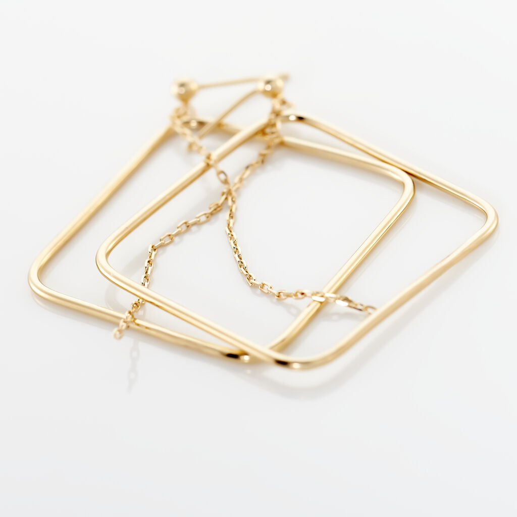 Boucles D'oreilles Pendantes Idoia Plaqué Or Jaune - Boucles d'oreilles fantaisie Femme | Histoire d’Or