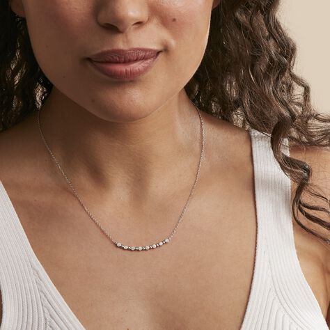 Collier Tammie Argent Blanc Oxyde De Zirconium - Colliers fantaisie Femme | Histoire d’Or