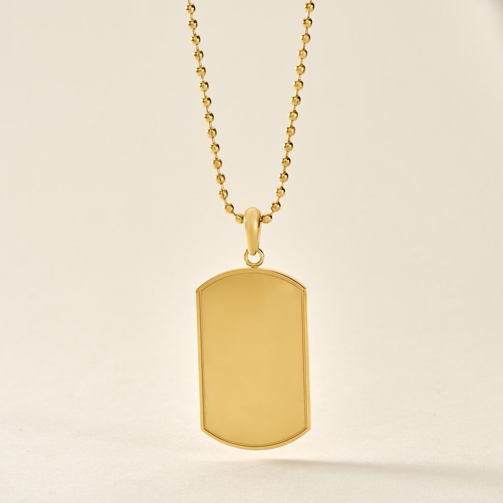 Collier Acier Dor&eacute; Lorant - Colliers fantaisie Homme | Histoire d&rsquo;Or