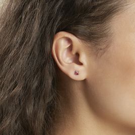 Boucle D'oreille Puce Unitaire Plaqué Or Jaune Juhana Oxydes - Boucles d'oreilles fantaisie Femme | Histoire d’Or