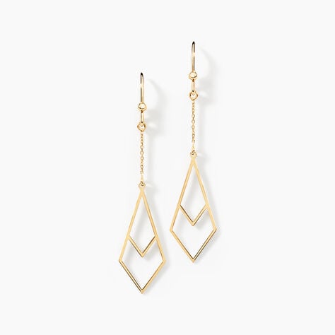 Boucles D'oreilles Pendantes Swanny Or Jaune - Boucles d'oreilles pendantes Femme | Histoire d&rsquo;Or