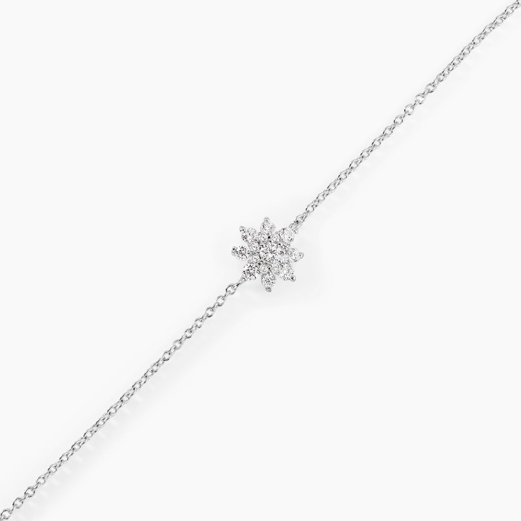 Bracelet Lorraine Argent Blanc Oxyde De Zirconium - Bracelets Femme | Histoire d&rsquo;Or