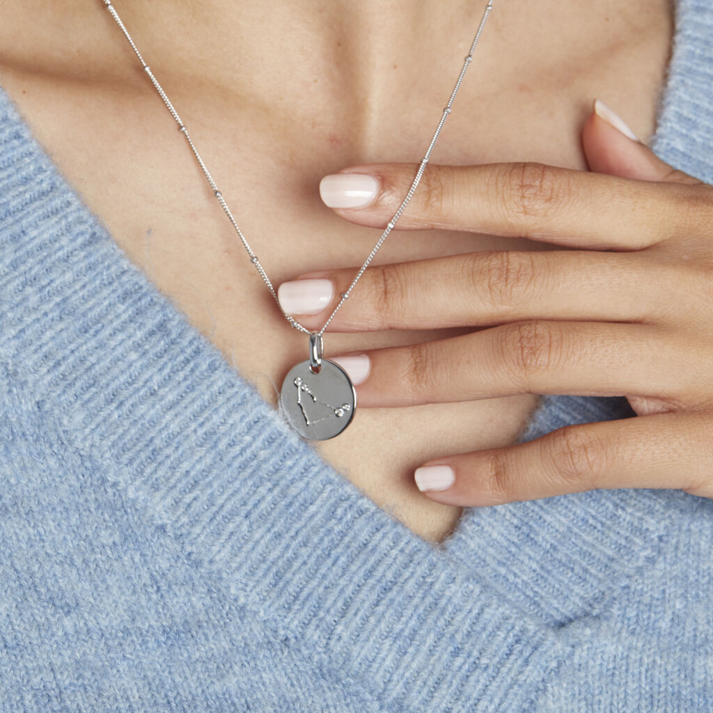 Collier Astr Argent Oxydes De Zirconium - Colliers Zodiaque Femme | Histoire d’Or