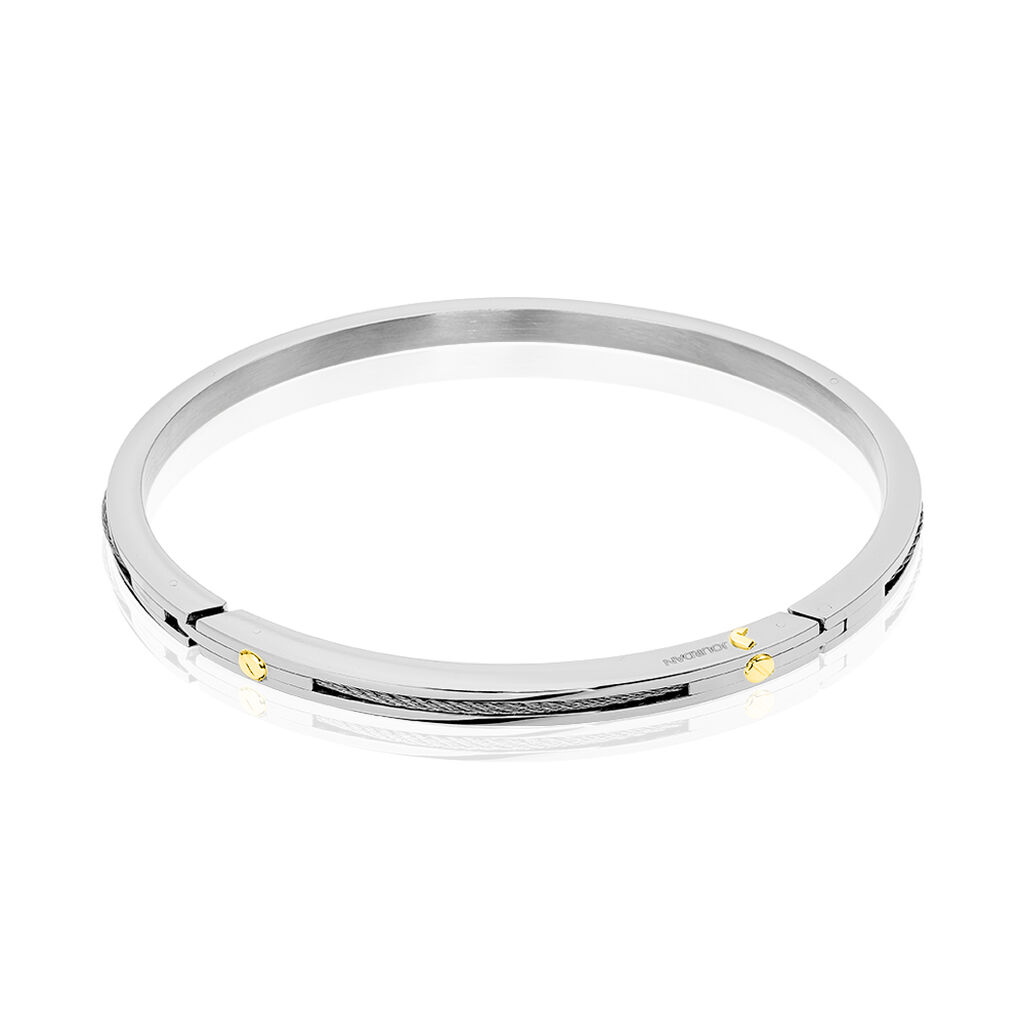 Bracelet Or Acier Bicolore - Bracelets Homme | Histoire d’Or